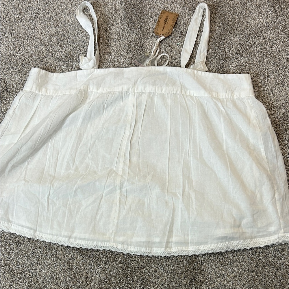 Natural Life Ivory Blouse with Tie Detail - Picture 6 of 6